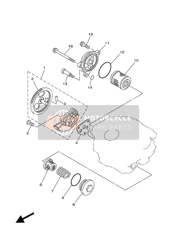 Yamaha TW200E 2006 Ölpumpe für ein 2006 Yamaha TW200E