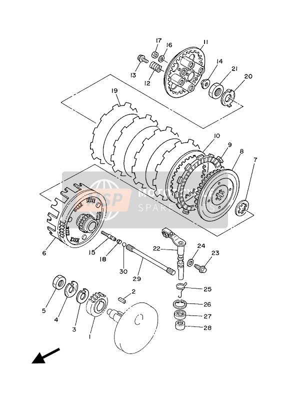 Yamaha XV250 VIRAGO 2006 Clutch for a 2006 Yamaha XV250 VIRAGO