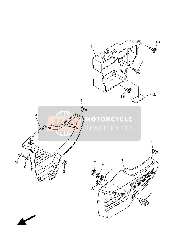3D9Y2172013X, Cover, Side 2, Yamaha, 0