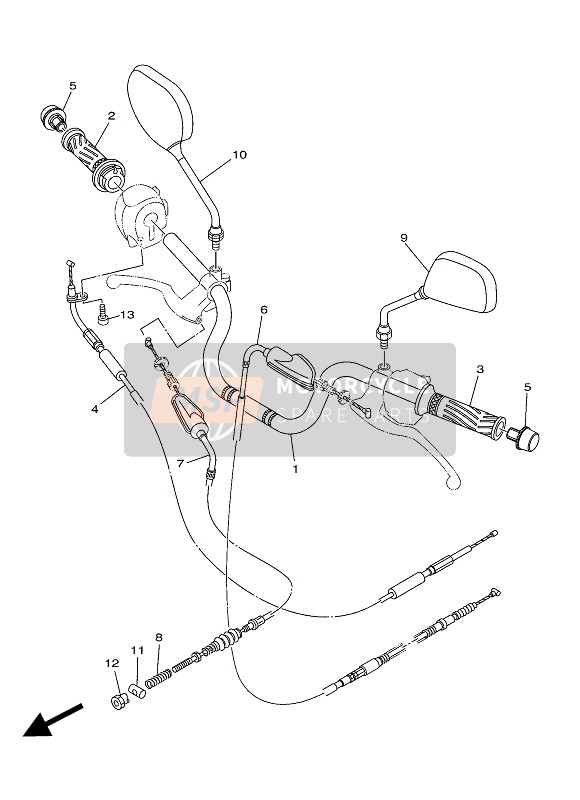 Steering Cable For Drum Brake (For 4P24)