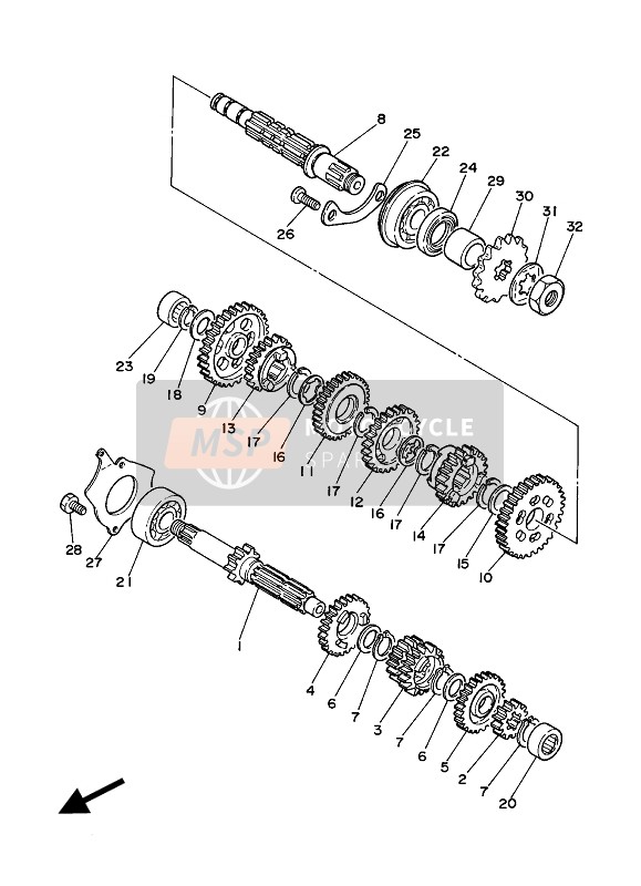 933063041100, Bearing (B6304), Yamaha, 0