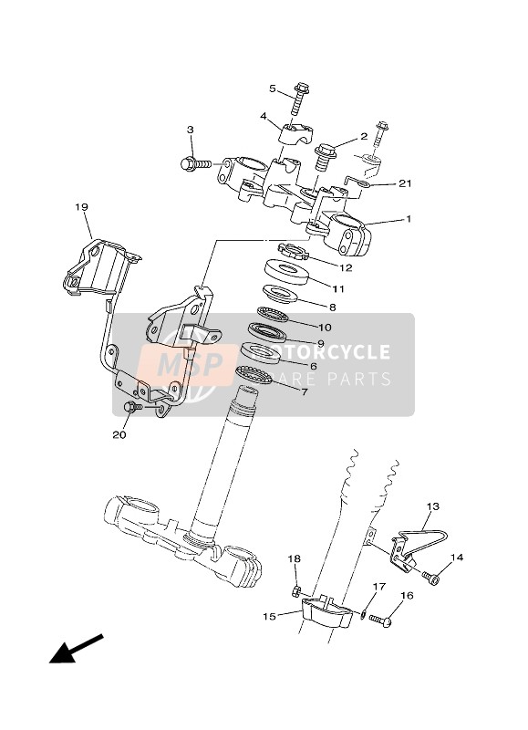 901792500400, Ecrou, Yamaha, 3