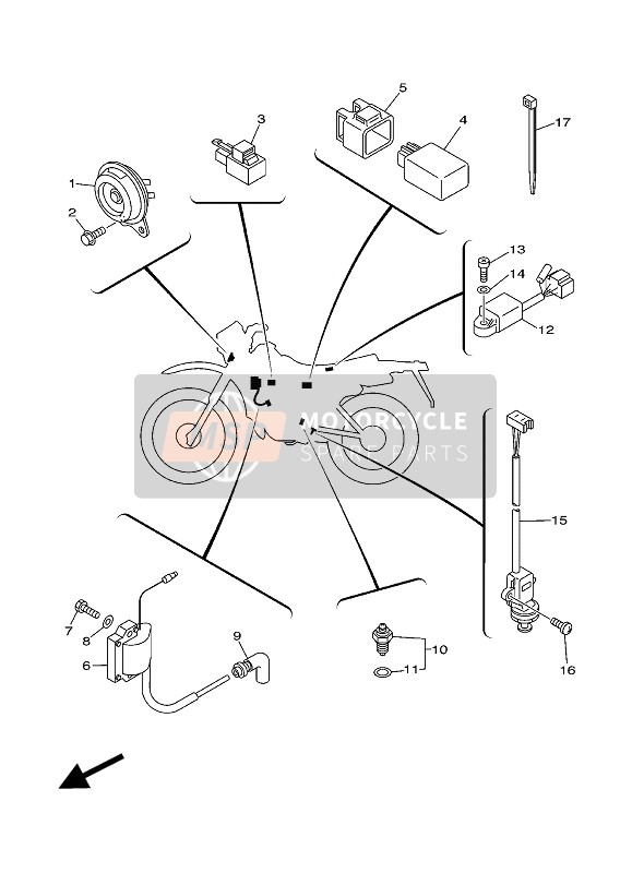 4GL833710000, Horn, Yamaha, 0