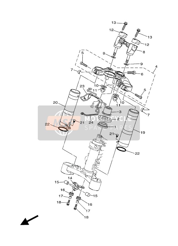 BU22334H0000, Bracket 2, Yamaha, 0