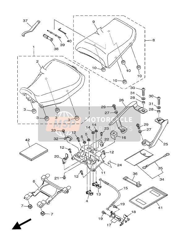 2PP28199G300, O/m MT09TRA'17, Yamaha, 0