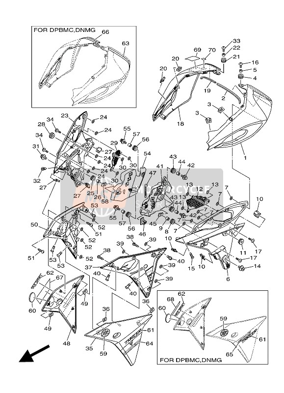 Yamaha TRACER 900 2017 Cubierta para un 2017 Yamaha TRACER 900