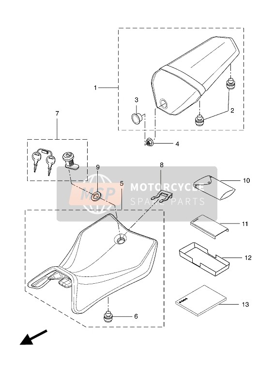 BR3F8199H100, O/m MT125A, Yamaha, 0