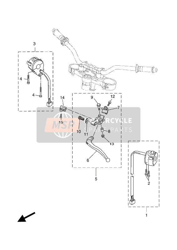 Yamaha MT125 ABS 2017 Handle Switch & Lever for a 2017 Yamaha MT125 ABS