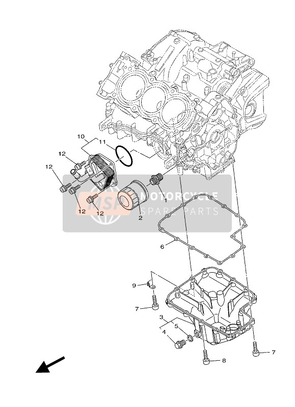 Yamaha XSR900 ABARTH 2017 ÖLFILTER für ein 2017 Yamaha XSR900 ABARTH