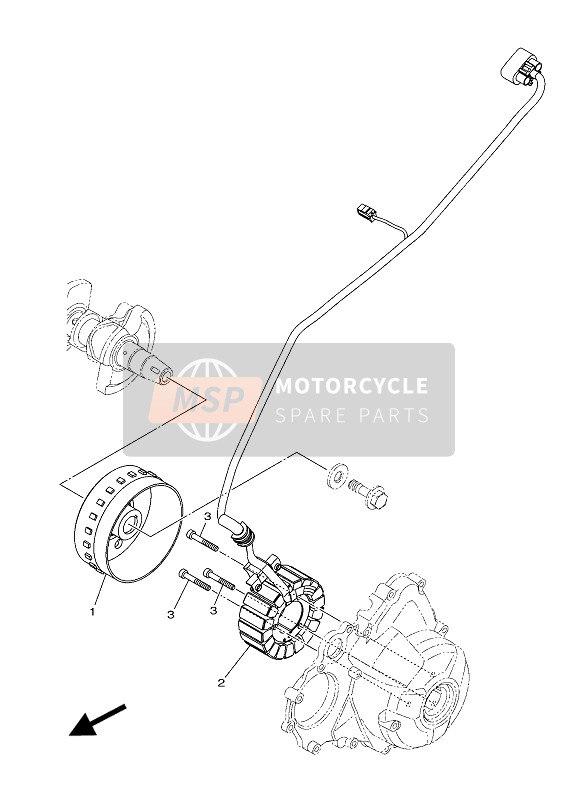 Yamaha XSR900 ABARTH 2017 GENERATOR für ein 2017 Yamaha XSR900 ABARTH