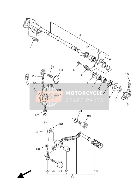 2CR824700200, Schakelen Schakelaar Assy, Yamaha, 0