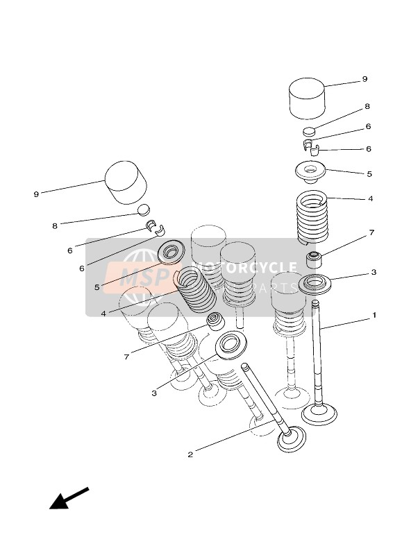 Yamaha MT-250 2017 Valve for a 2017 Yamaha MT-250