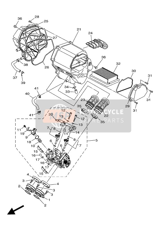 Yamaha MT-250 2017 Intake for a 2017 Yamaha MT-250