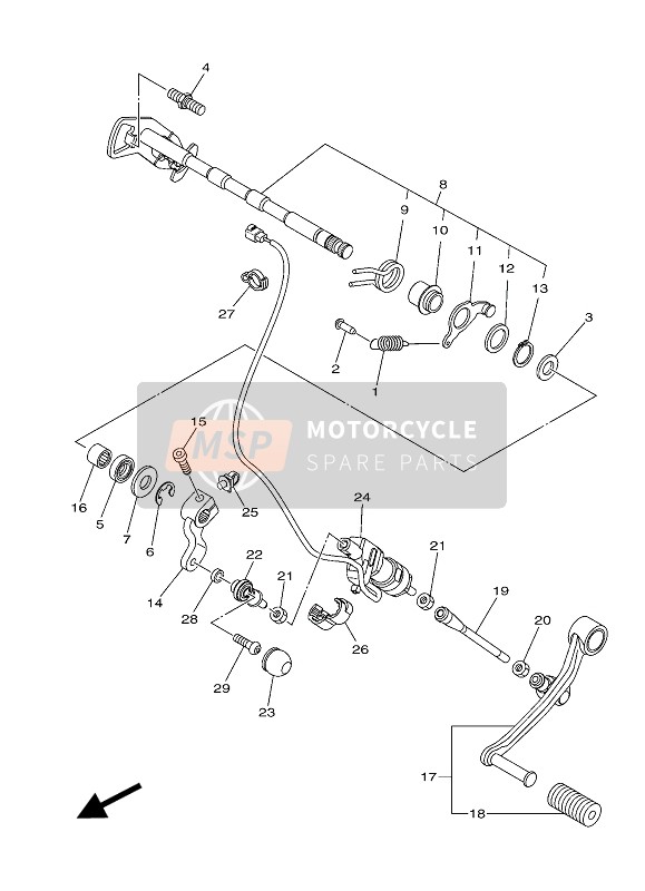 BS2824700000, Shift Switch Assy, Yamaha, 0