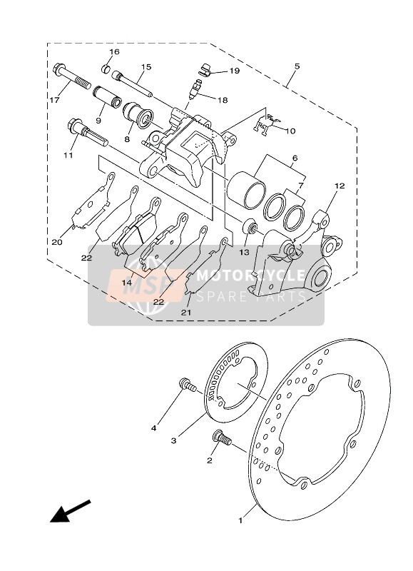 BREMSSATTEL HINTEN