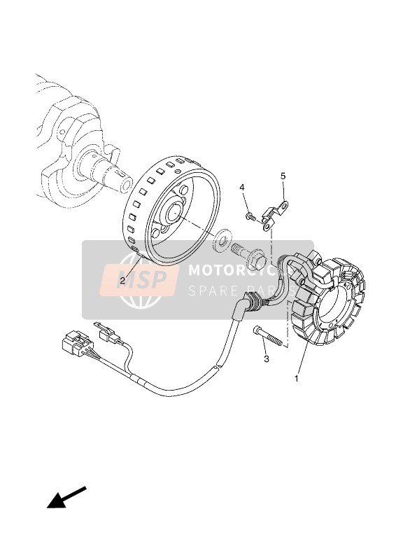 Yamaha TRACER 700 2017 GENERATOR für ein 2017 Yamaha TRACER 700