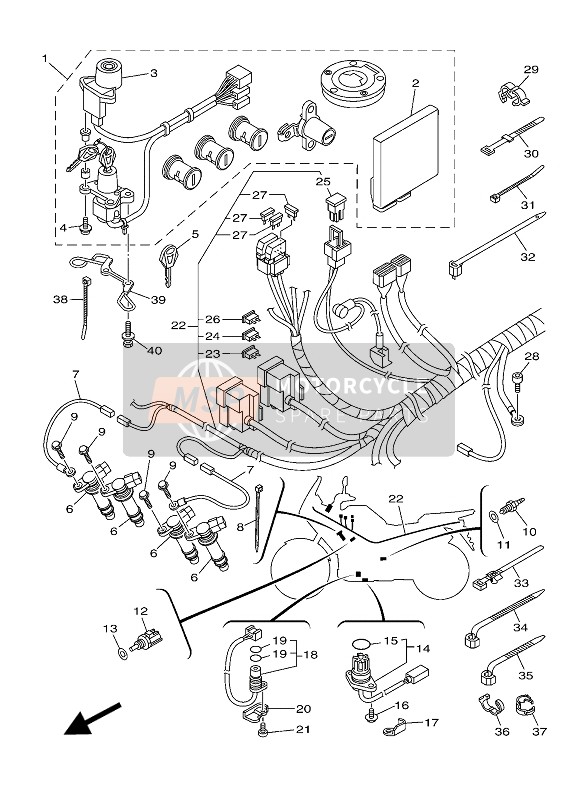 BP8W82500100, Main Sw. Immobilizer Kit, Yamaha, 0