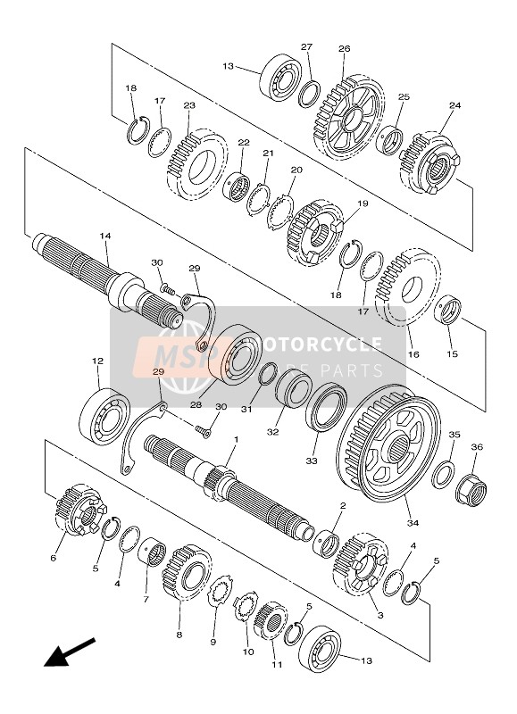 Yamaha XV950 ABS 2017 Transmission pour un 2017 Yamaha XV950 ABS