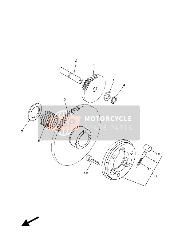 2SBE55830000, Couvercle De Rossort, Yamaha, 0