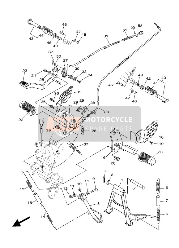 BT4F72310000, Tige De Frein, Yamaha, 0