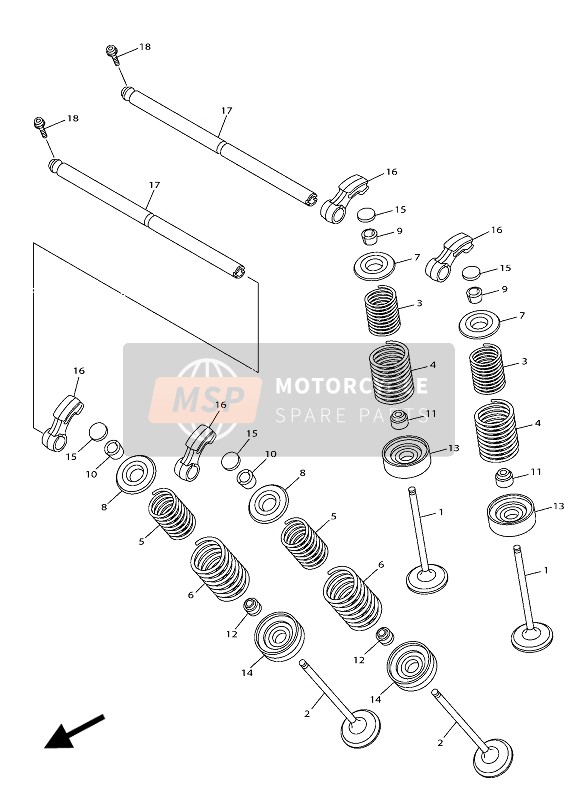 BX4121270000, Retainer,  Valve Spri, Yamaha, 0