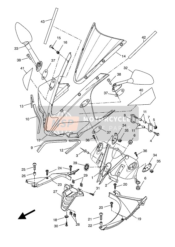 BR6F83911000, Graphique,  De Carena, Yamaha, 1