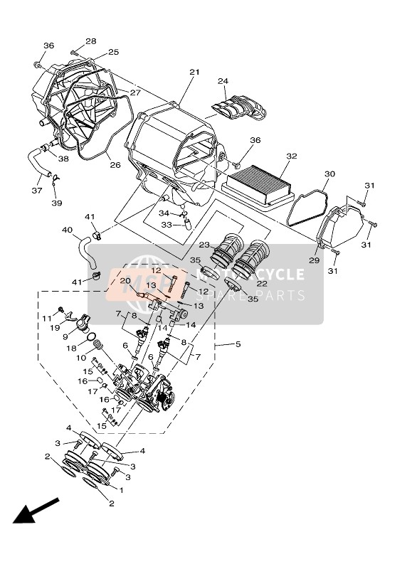 Yamaha YZF-R25 2017 Intake for a 2017 Yamaha YZF-R25