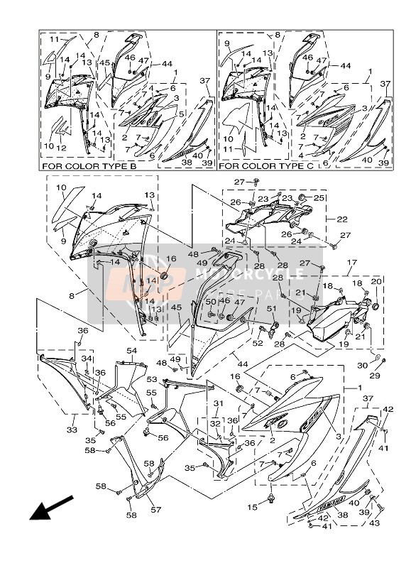 1WDXF83900P3, Under Cover Assy 2, Yamaha, 0