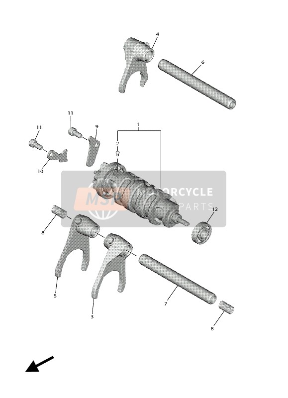 BN6185400000, Barillet Complet, Yamaha, 0