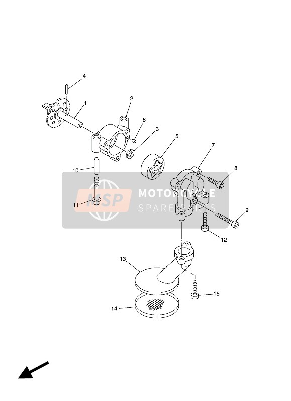 Yamaha FJR1300AE 2018 Oil Pump for a 2018 Yamaha FJR1300AE