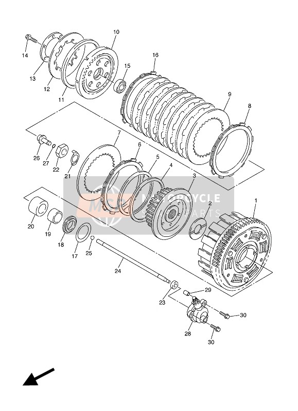 Yamaha FJR1300AS 2018 Clutch for a 2018 Yamaha FJR1300AS