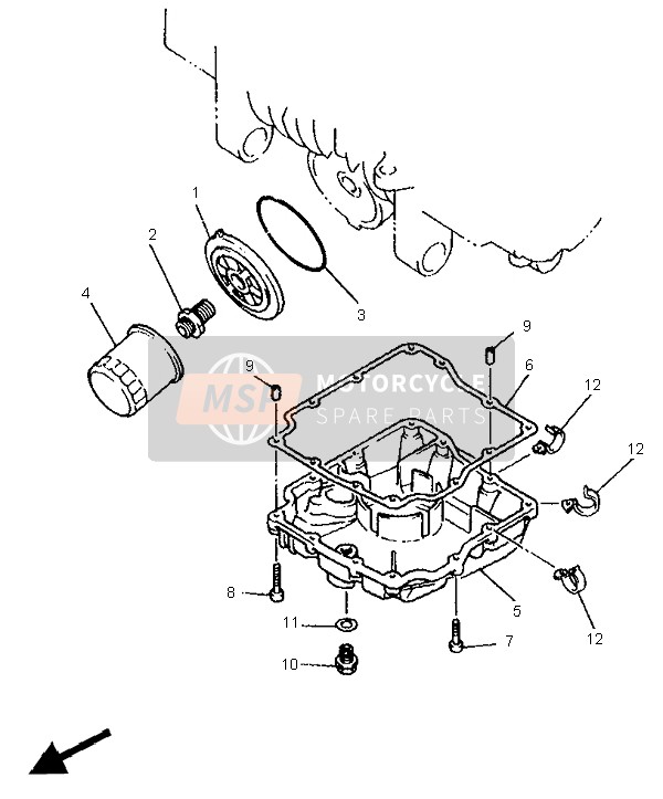 Yamaha XJ600N 1995 ÖLFILTER für ein 1995 Yamaha XJ600N