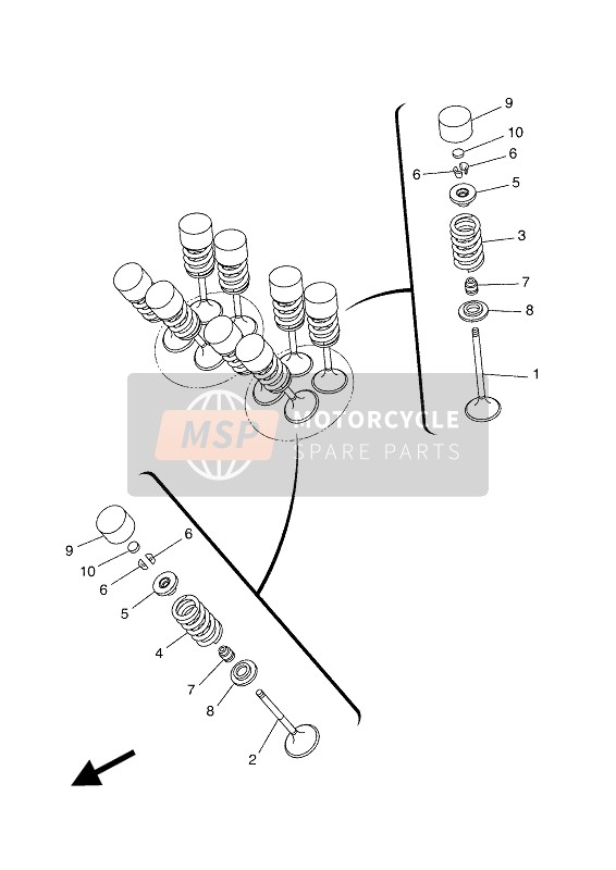 Yamaha XSR700 2018 Valve for a 2018 Yamaha XSR700