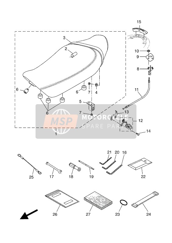 B34F819DD200, O/m MTM690, Yamaha, 0