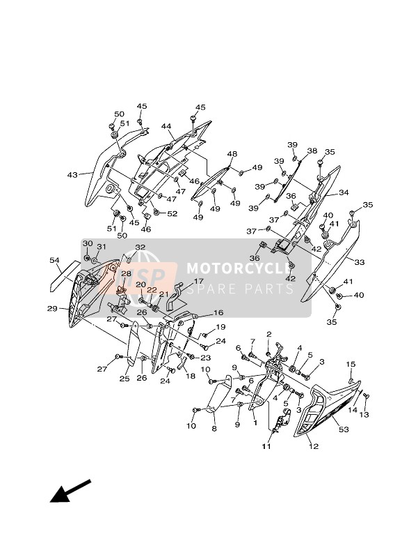 BS2217110033, Fianchetto, Laterale 1, Yamaha, 0