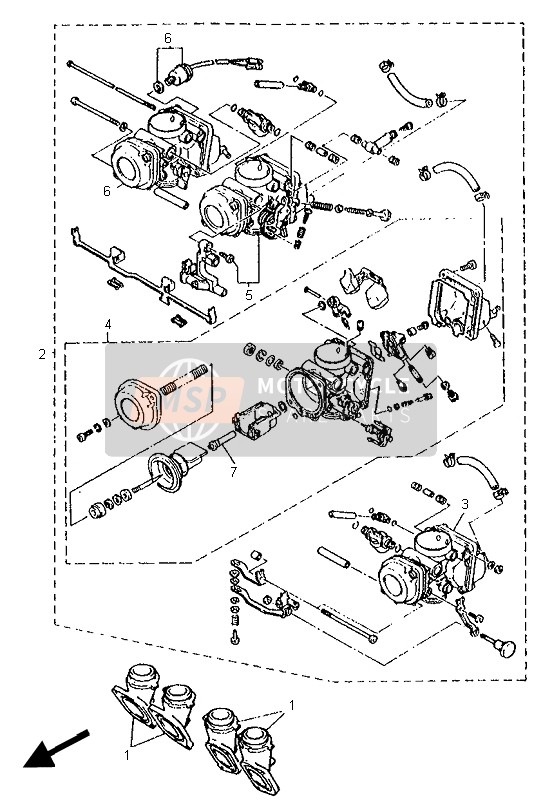 Yamaha XJ600N 1995 Alternatieve motor (SWE) voor een 1995 Yamaha XJ600N