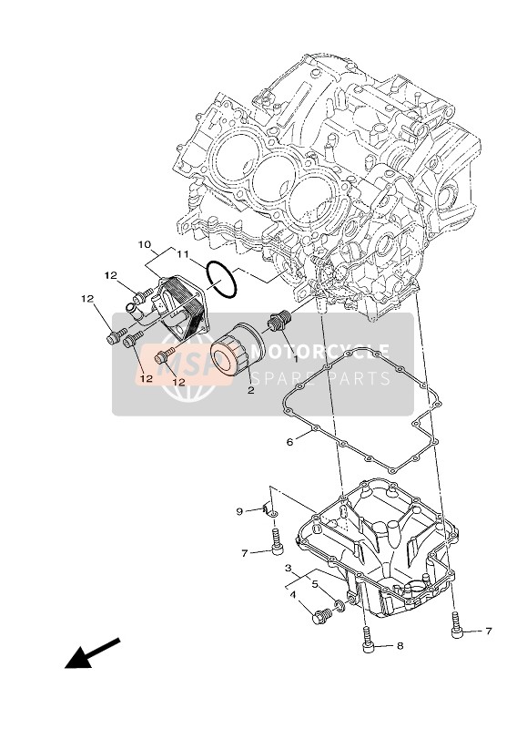 Yamaha MT-09 SP 2018 ÖLFILTER für ein 2018 Yamaha MT-09 SP