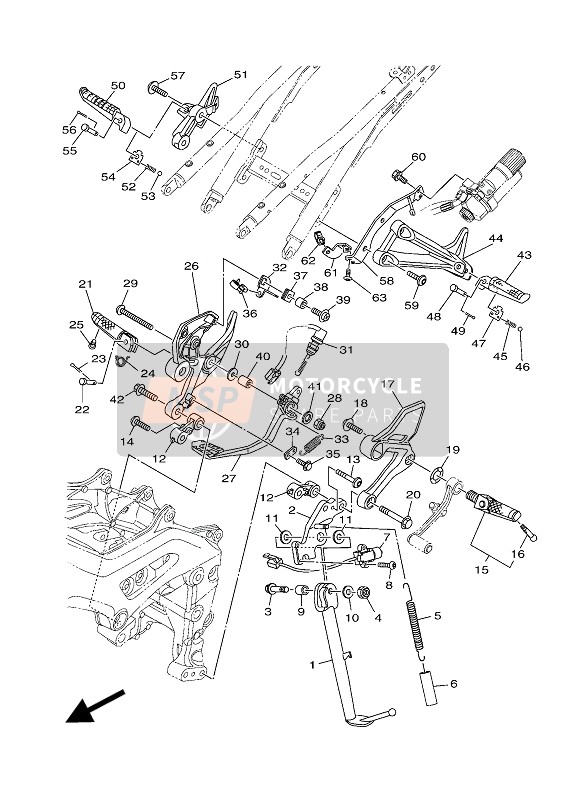 B6C274A30000, Bracket, Adapter 1, Yamaha, 0