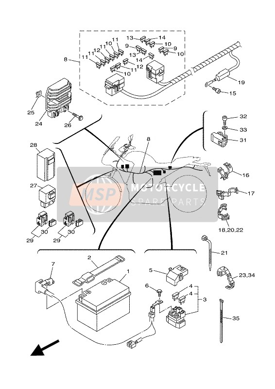 Yamaha TRACER 700 2018 Elettrico 1 per un 2018 Yamaha TRACER 700