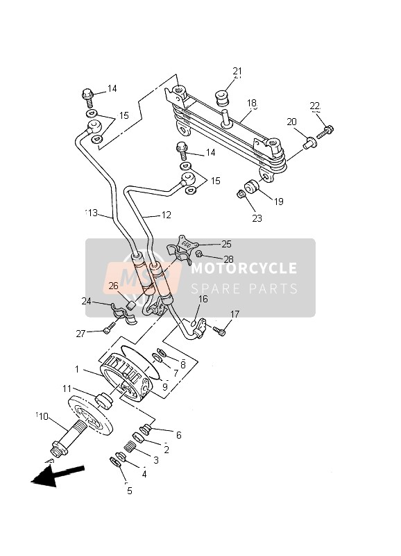 Yamaha XJ600N 2002 ÖLKÜHLER für ein 2002 Yamaha XJ600N