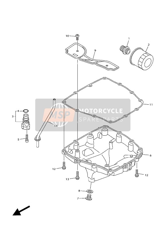 Yamaha YZF-R1 2018 ÖLFILTER für ein 2018 Yamaha YZF-R1