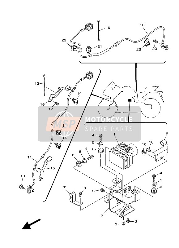 Yamaha YZF-R3 2018 Electrical 3 for a 2018 Yamaha YZF-R3