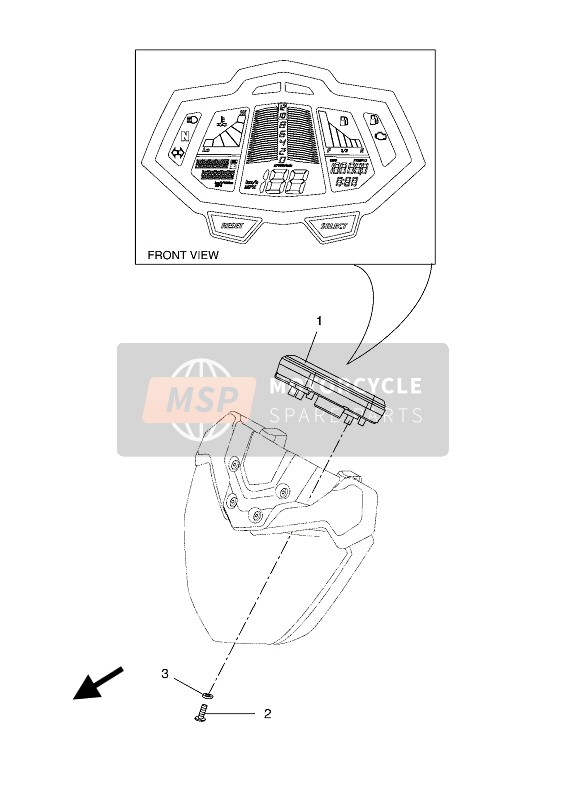 Yamaha MT-125 ABS 2019 Meter for a 2019 Yamaha MT-125 ABS