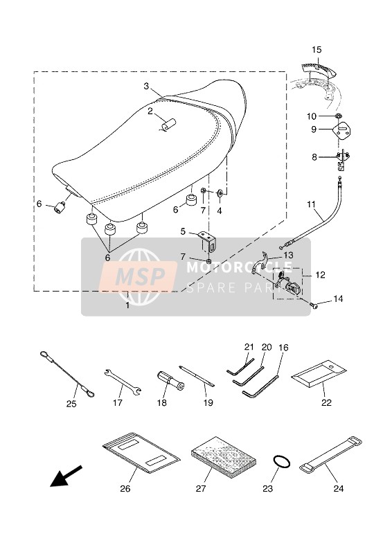 BU3F819DP100, O/m MTM690-U''18, Yamaha, 0