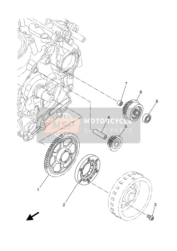 Yamaha XSR700 (MDNM6) 2019 Starter for a 2019 Yamaha XSR700 (MDNM6)