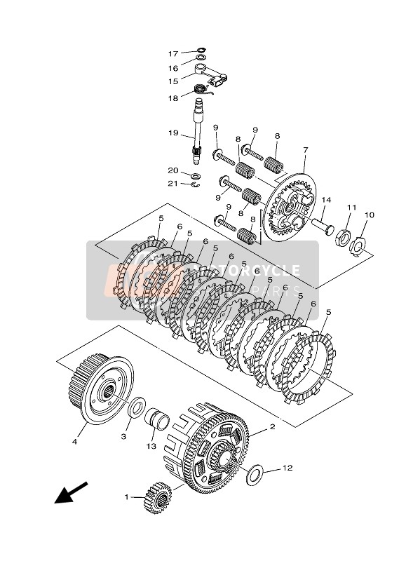 Yamaha MT-03 2019 Clutch for a 2019 Yamaha MT-03