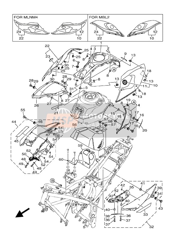 B9AF137P0100, Graphic 2, Yamaha, 1