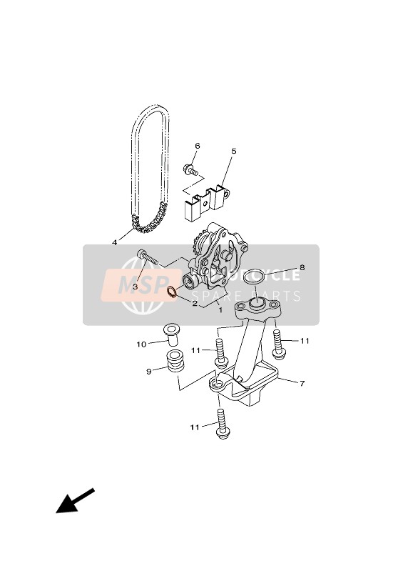 Yamaha MT-07 ABS 2019 La pompe à huile pour un 2019 Yamaha MT-07 ABS