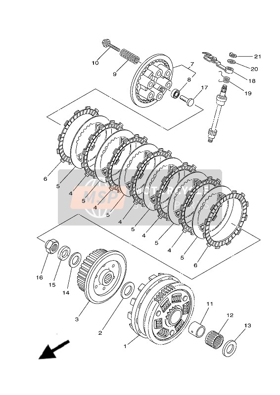 Yamaha MT-07 ABS 2019 Embrague para un 2019 Yamaha MT-07 ABS