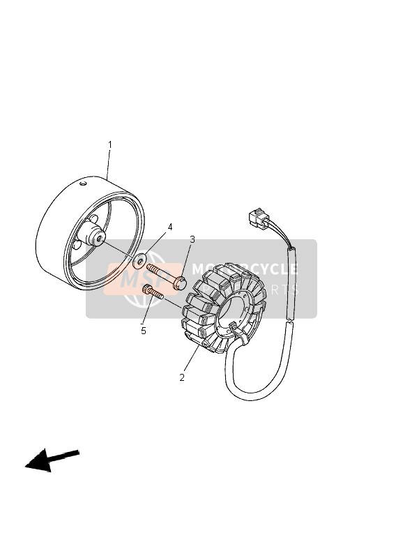 Yamaha XJ600S DIVERSION 2002 Generator for a 2002 Yamaha XJ600S DIVERSION